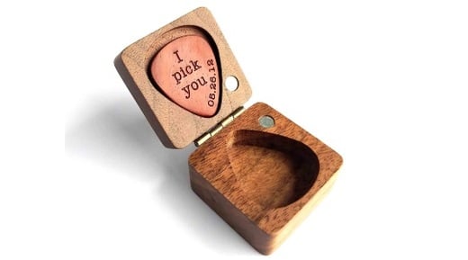 Personalized Custom Engraved Wood Guitar Pick