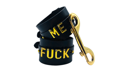 Upko F*ck Me Leather Handcuffs